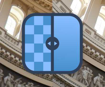 Upscayl logo on top of an upscaled image.
