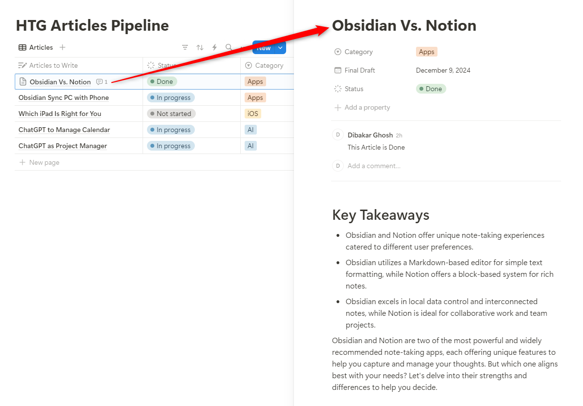 Obsidian vs. Notion: Which Note-Taking App Is Best?