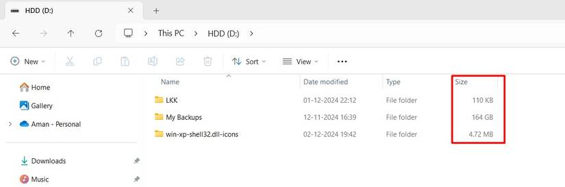 Folder Size Windows Sourceforge How to Show Folder Size in Windows 11's File Explorer Size Column