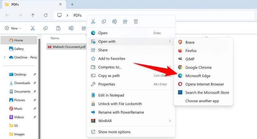 Split View File Explorer How to Split a PDF File on Windows 11