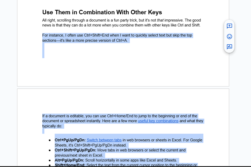 Stop Ignoring the Home, End, Page Up, and Page Down Buttons