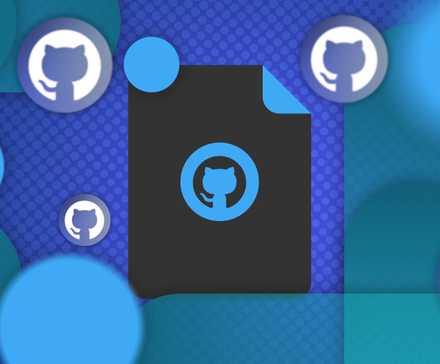 A dot file with the GitHub logo in the center.