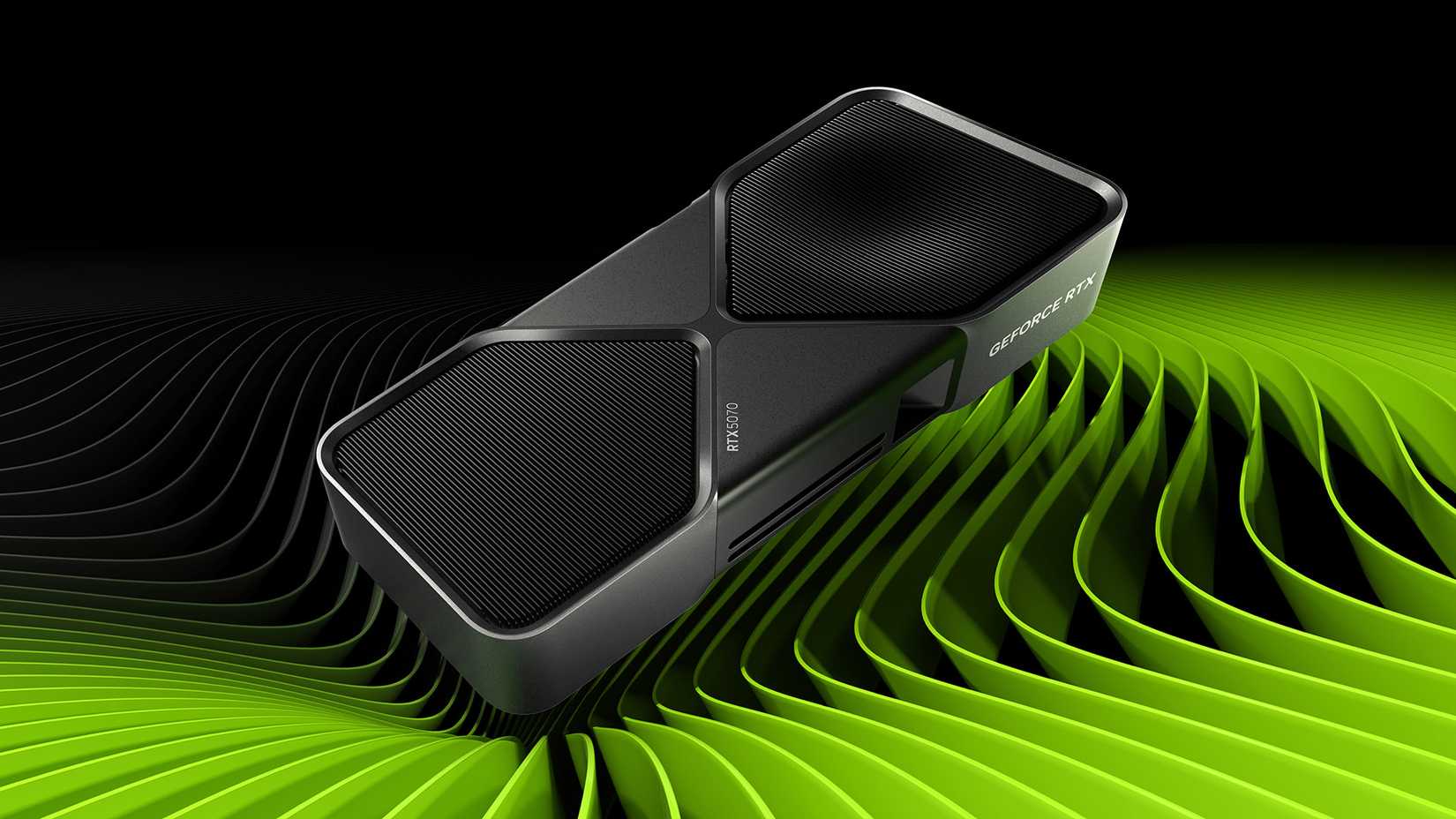 NVIDIA GeForce RTX 5070 Founder Edition card.