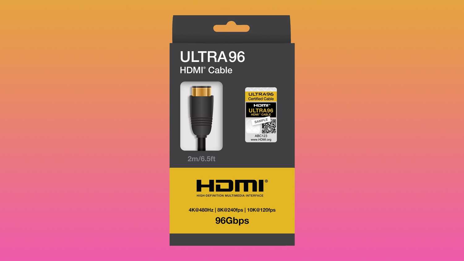 Hdmi Label HDMI 2.2 Will Need New Cables With 'Ultra96' Label