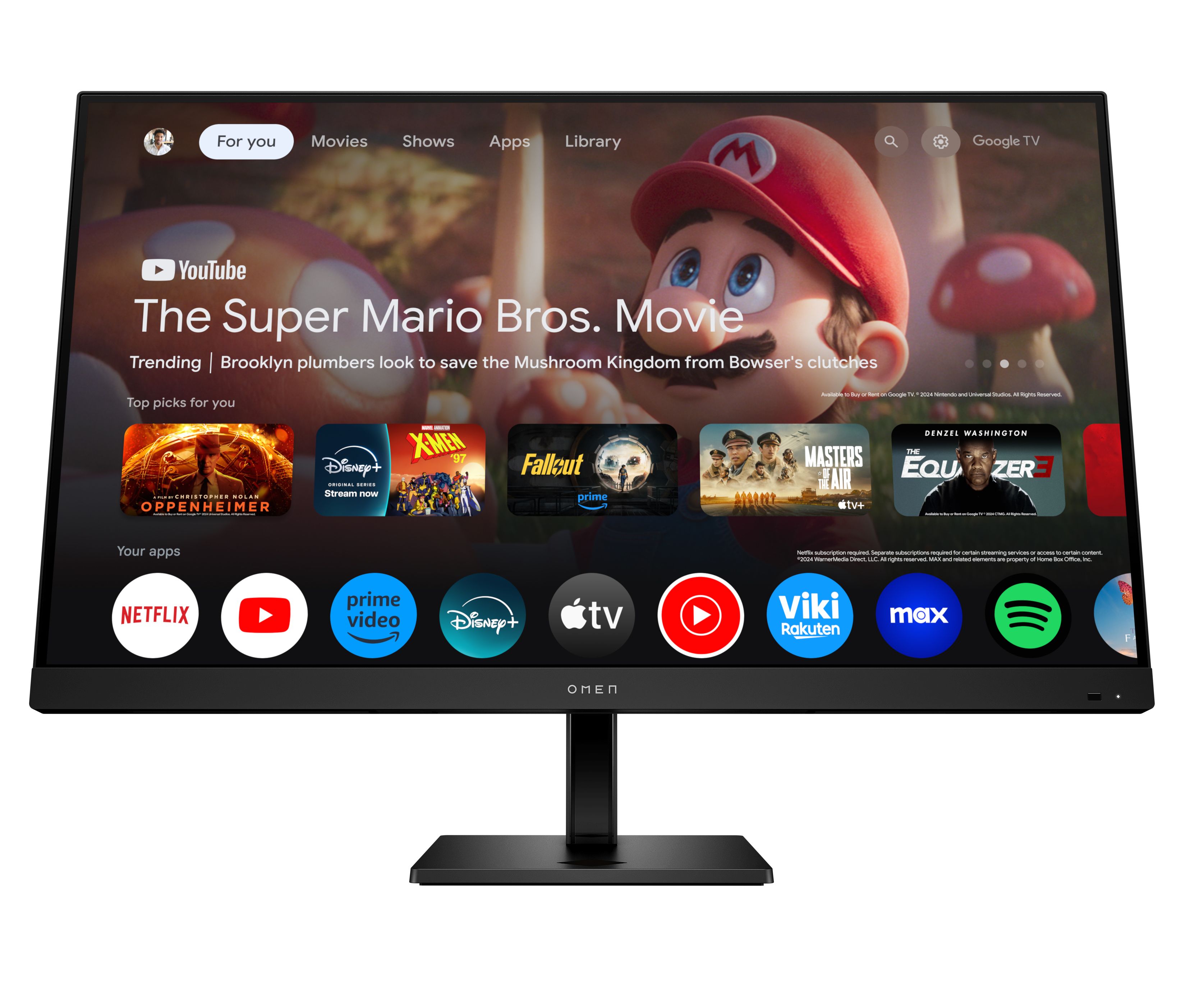 The Omen 32X Smart Gaming Monitor Has Google TV