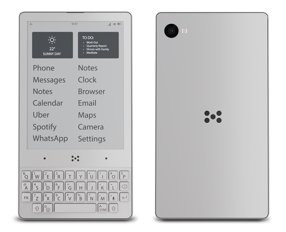 Mininal Phone This Minimal E-Ink Phone Is Bringing Back the Blackberry Look