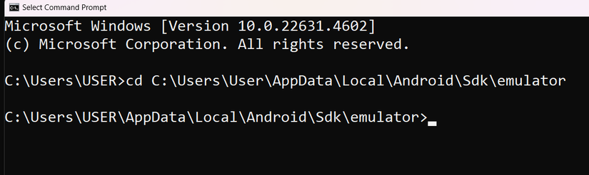 How To Start Your Android Studio Virtual Device From the Command Prompt