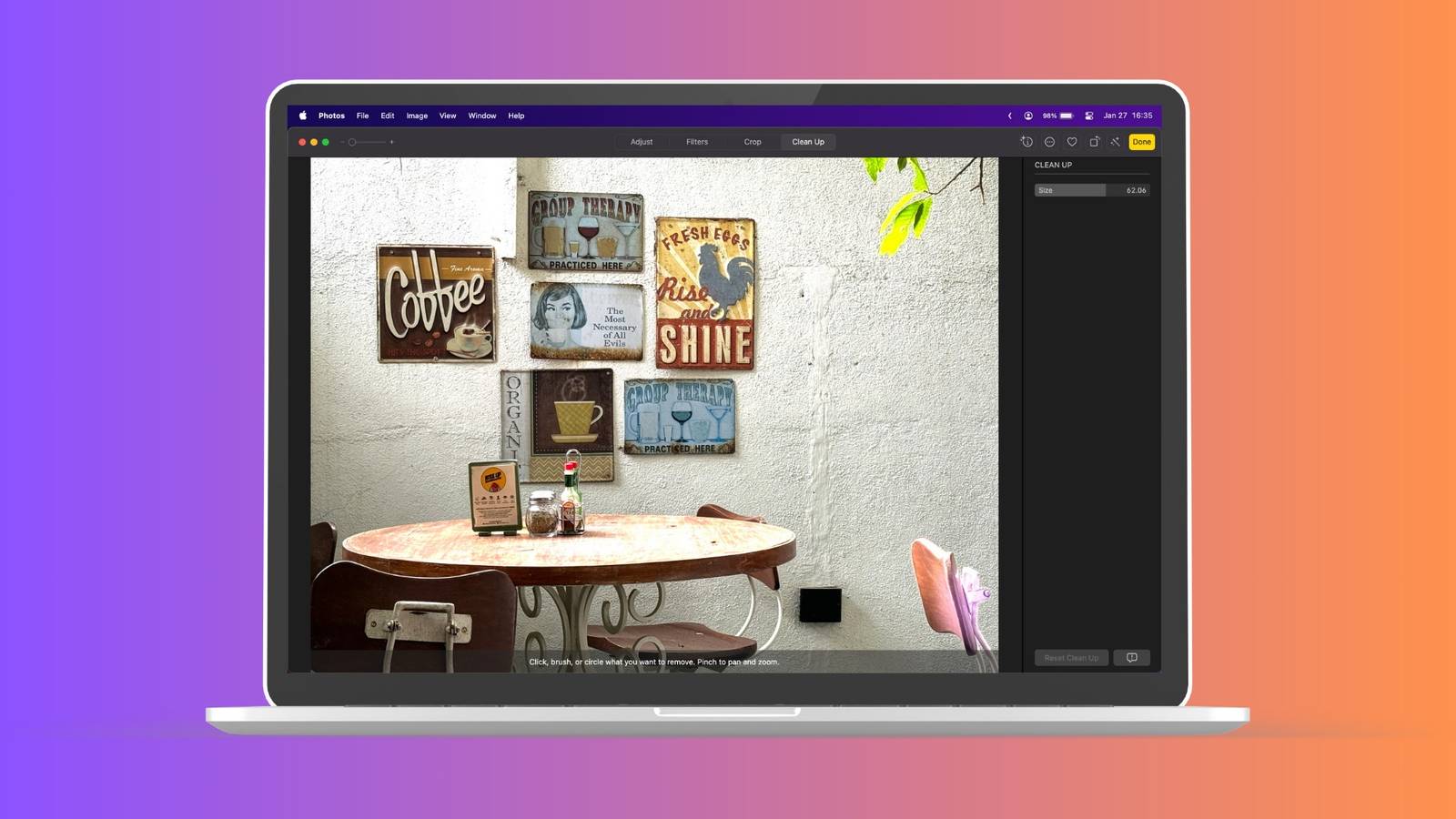 Como remover distrações de fotos em seu Mac usando a ferramenta Clean ...