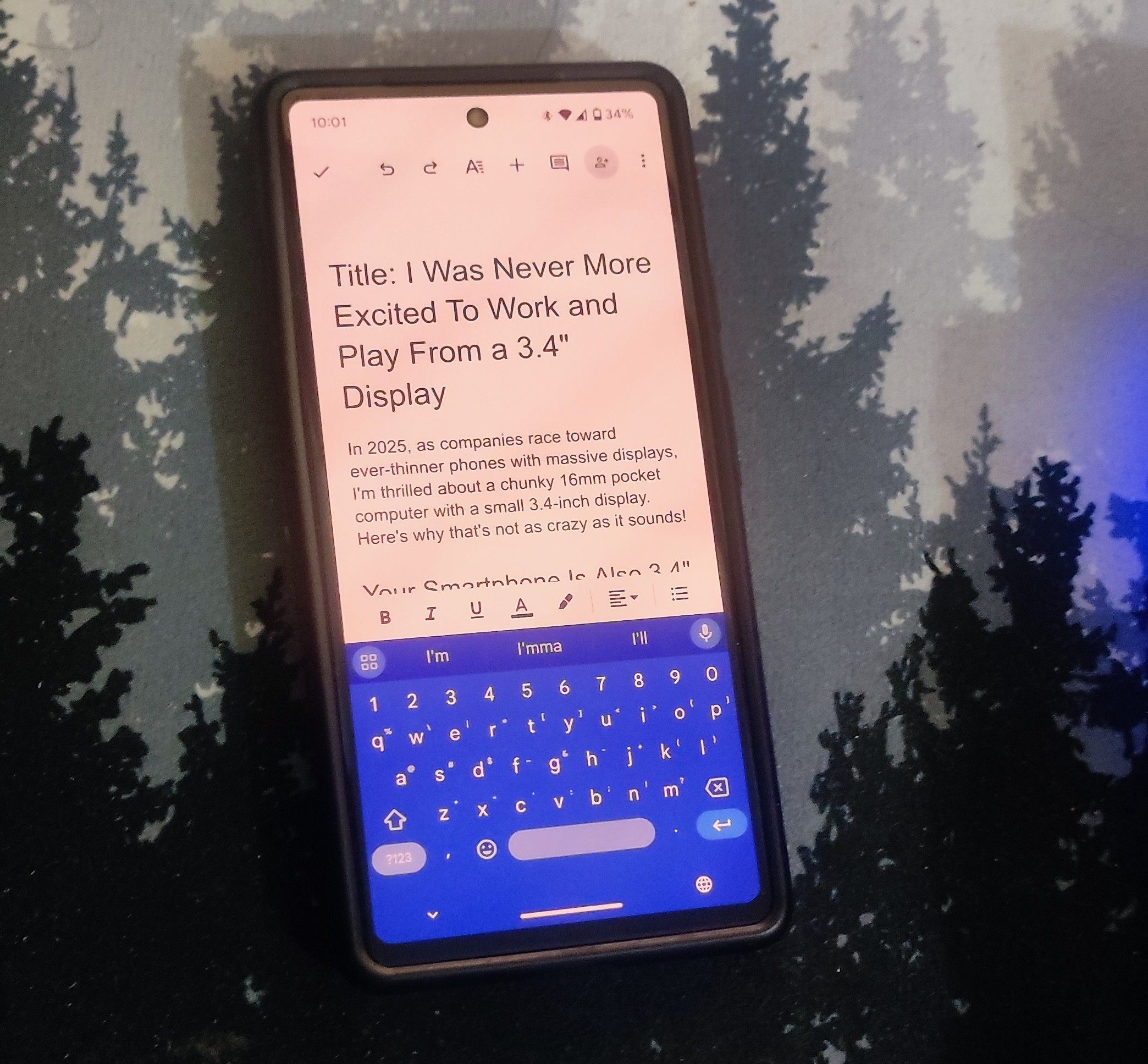 I Was Never More Excited to Work and Play on This 3.4″ Display