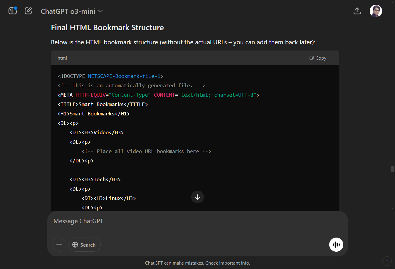 How to Use ChatGPT to Organize Your Bookmarks