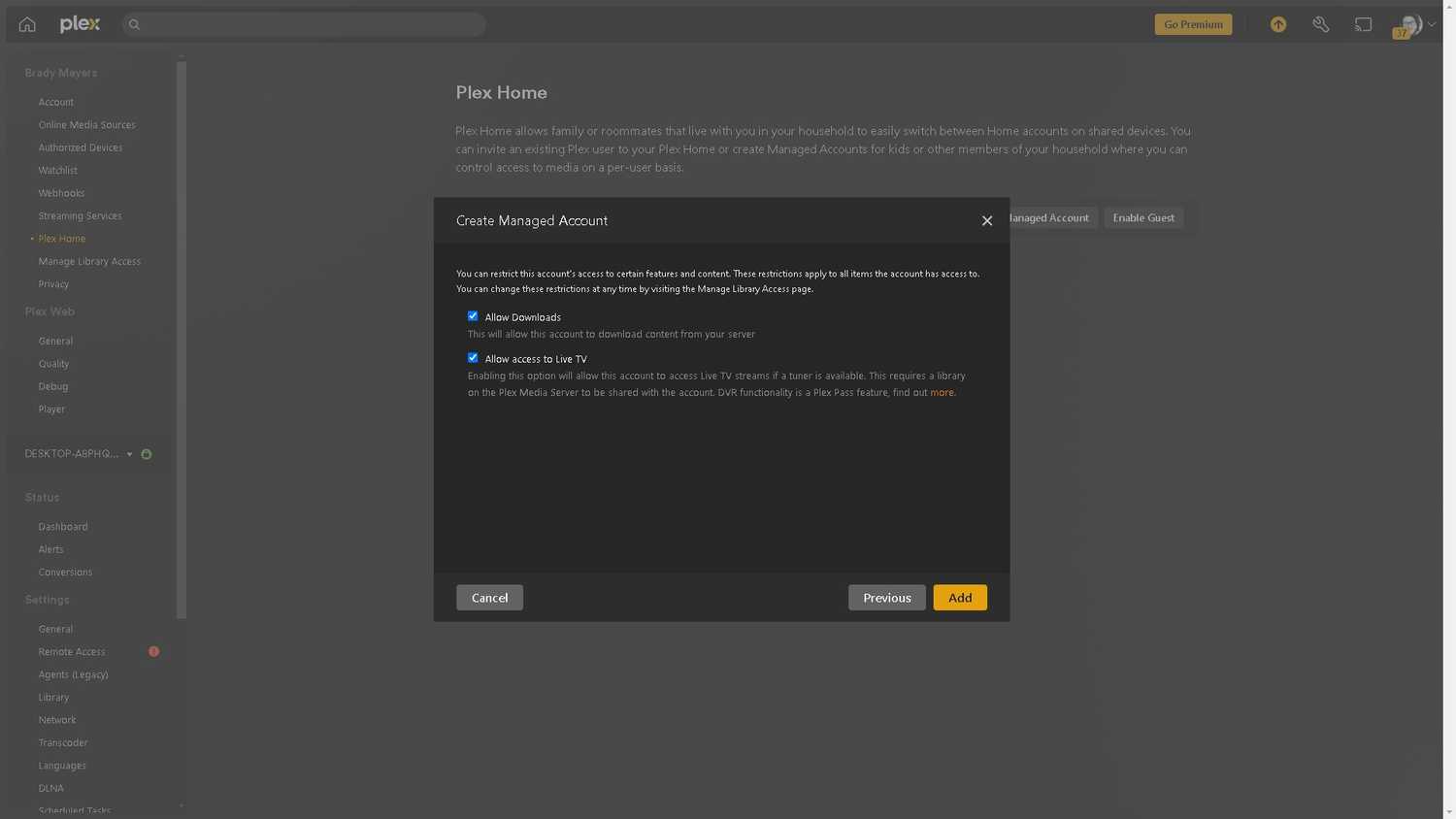 Plex Requests Setting Up Multiple Users and Parental Controls on Plex