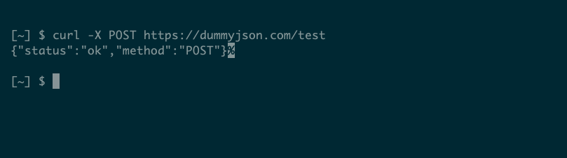 JSON-ответ на запрос curl к dummyjson.com.