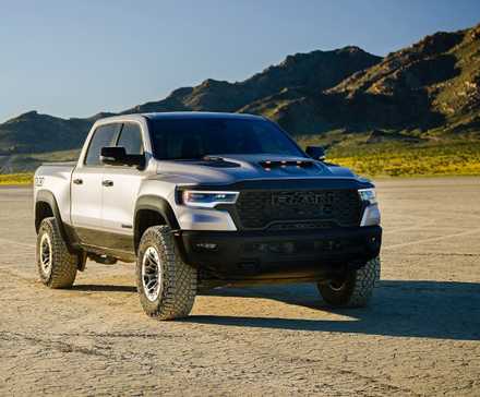 Front 3/4 shot of a 2025 Ram 1500 RHO