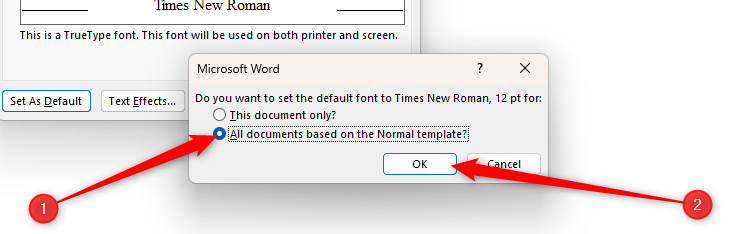 How to Change the Default Fonts in the Microsoft 365 Apps on Windows