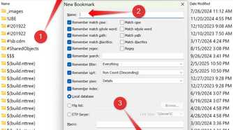 Creating a bookmark in the Everything app.