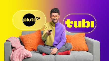4 "unfastened" streaming services and products that quietly added charges (and what to make use of as a substitute) A guy on his couch holding the TV remote with the logos of Pluto TV and Tubi beside him.