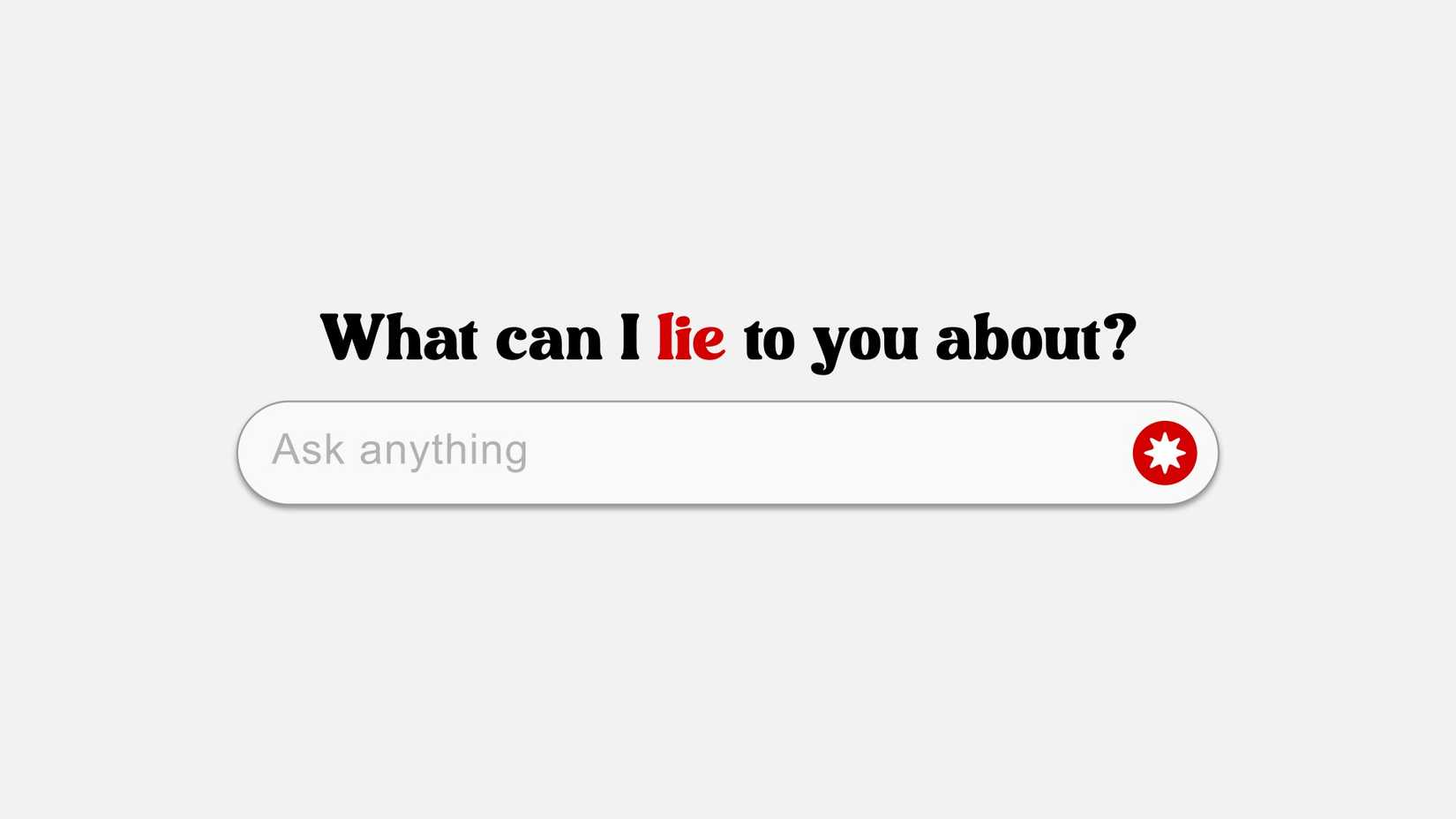 Fake AI search engine.