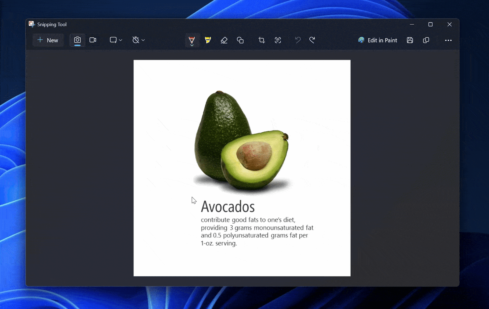 Microsoft Snipping Tool: создание прямоугольника и стрелки