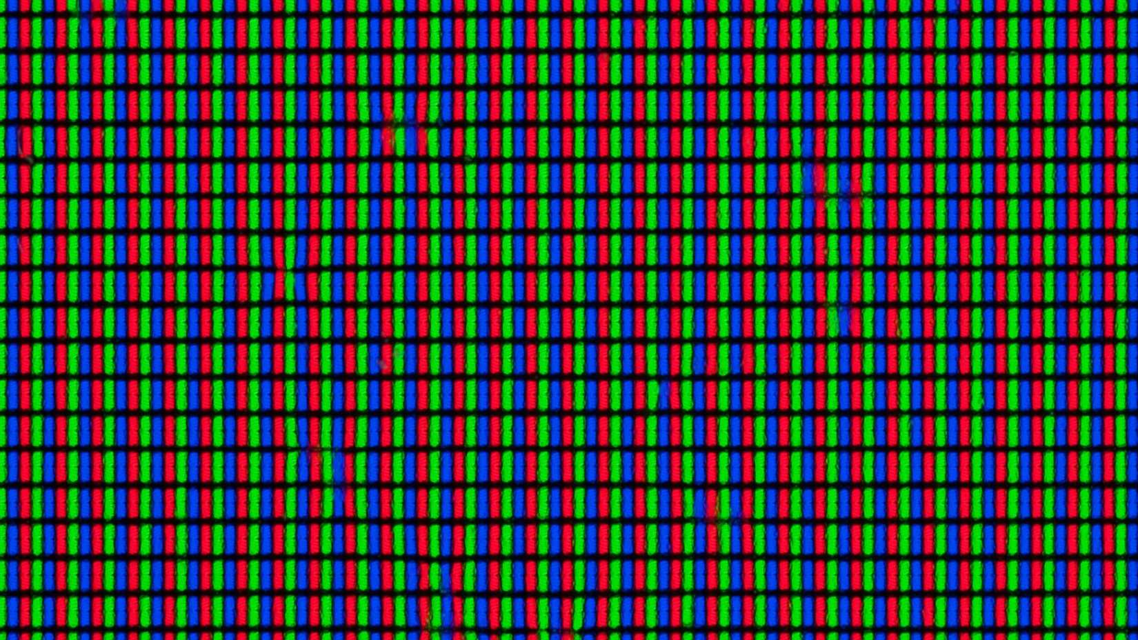 RGB subpixels in a modern LCD.
