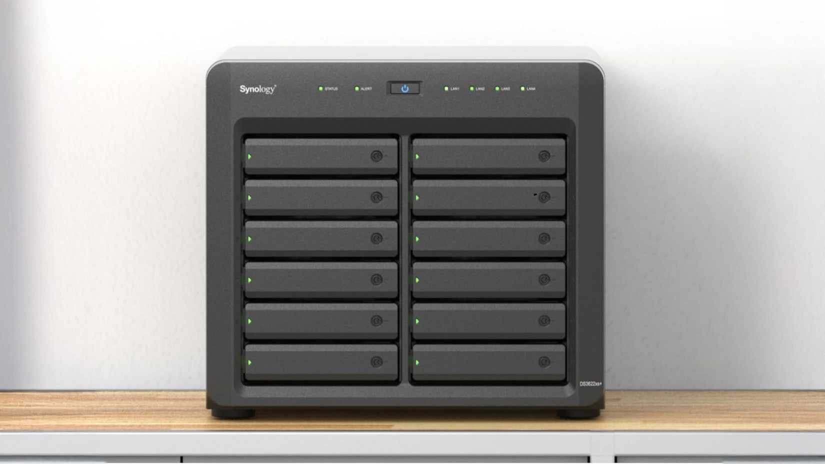 Synology DS3622xs Plus NAS on a table