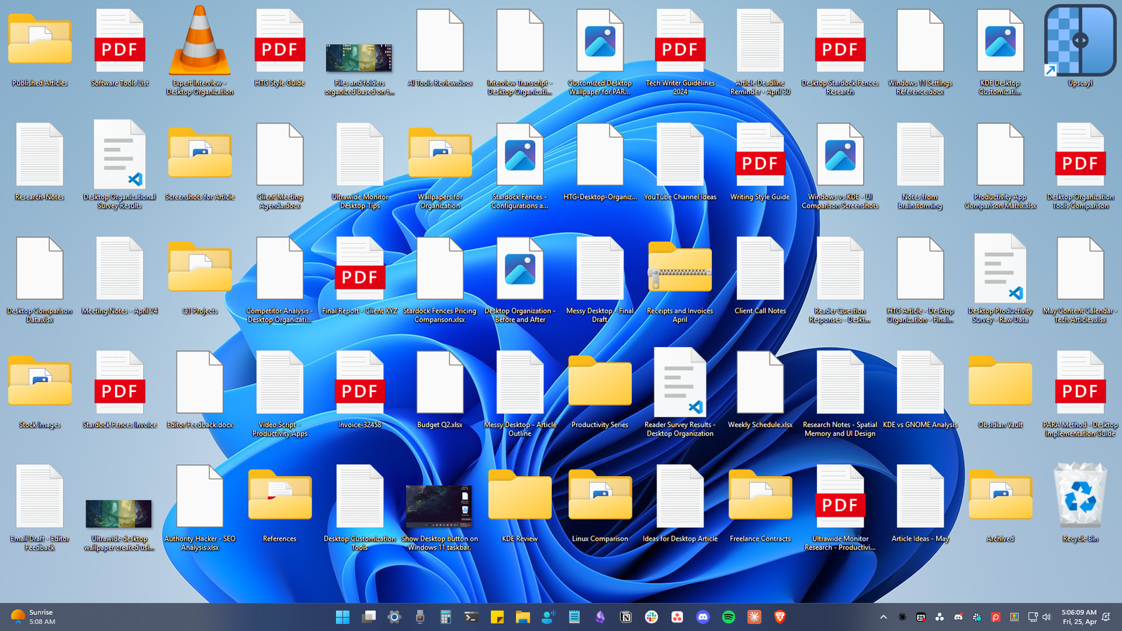 Why I Like a Messy Windows Desktop