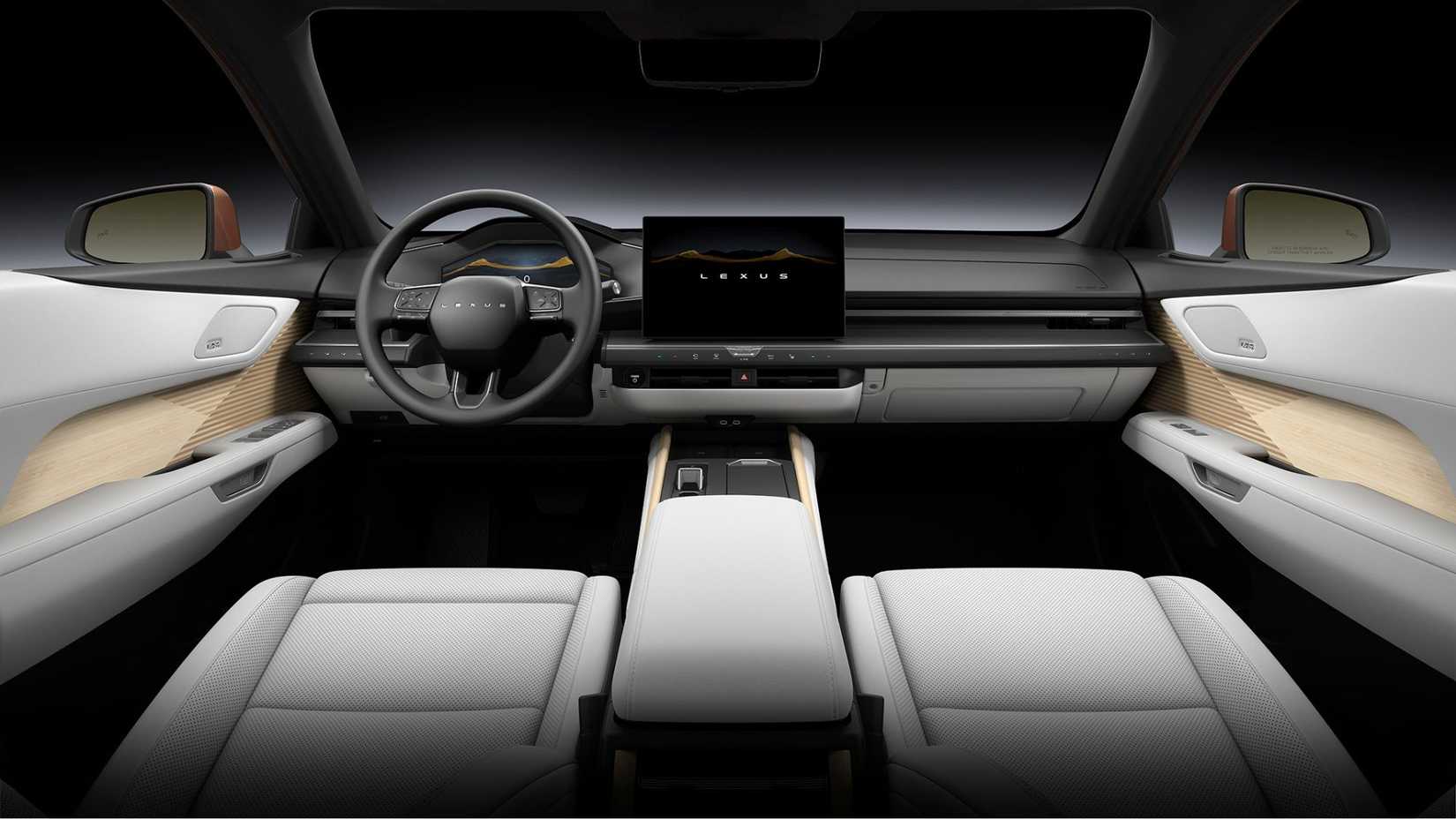 Shot of the interior of the 2026 Lexus ES.