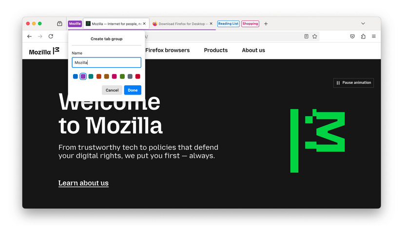 Firefox 137 Arrives with Tab Groups, Address Bar Updates, and More