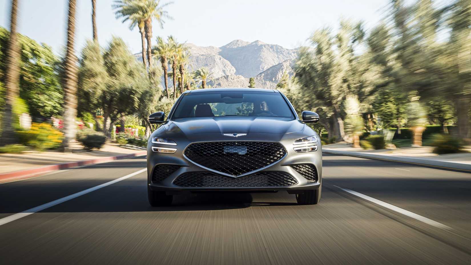 Head-on shot of a 2025 Genesis G70