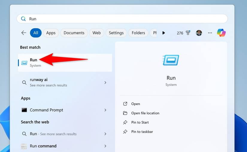 8 Ways to Open the Run Dialog Box on Windows 11