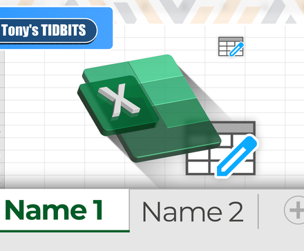 Таблица Excel с выделенными названиями листов и логотипом Excel.