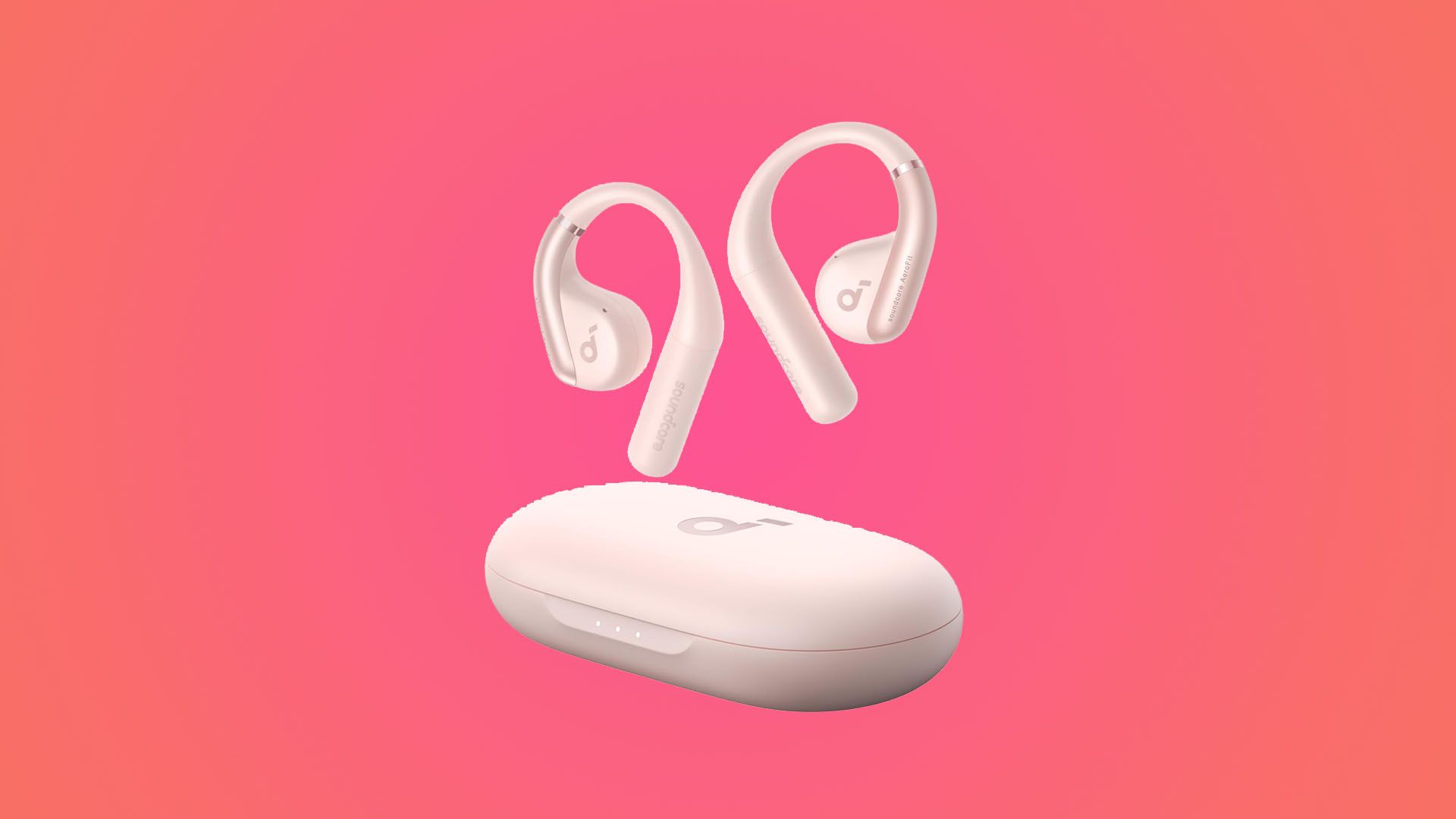 オーディオ機器 【新品】Anker Soundcore AeroFit（ピンク）