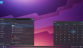 CachyOS Application Menu.