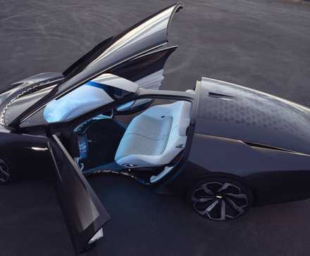 Top-down shot of the 2022 Cadillac InnerSpace