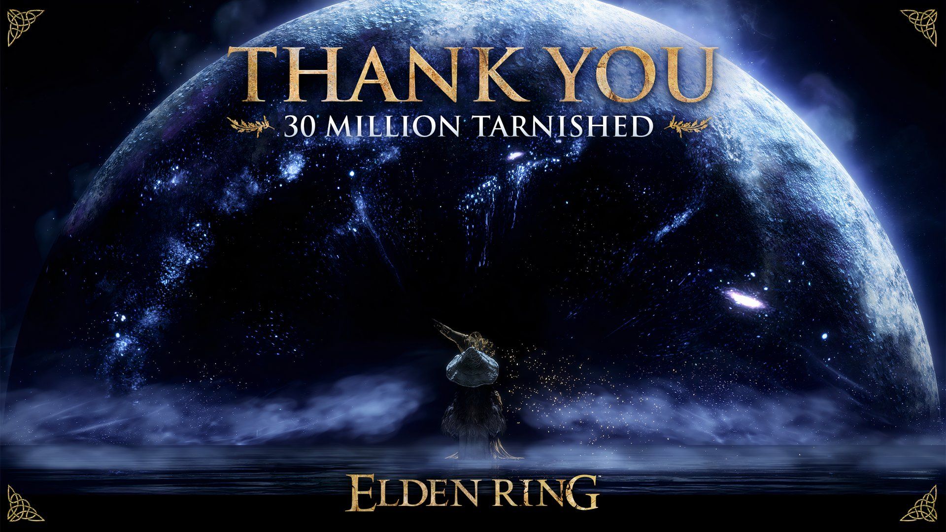 A thank you message from FromSoftware for 30 million sales of Elden Ring.