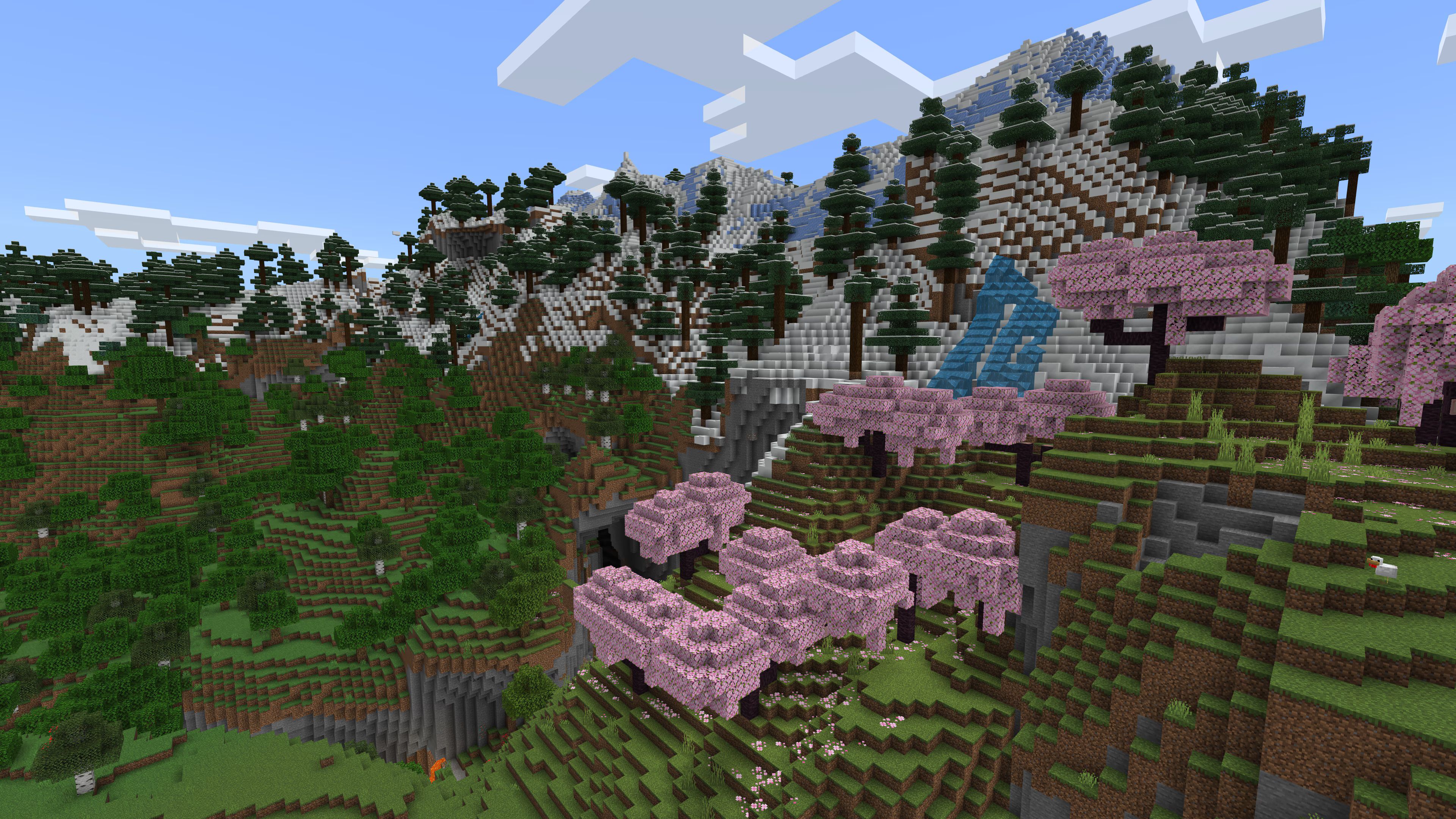 Промо-кадр из игры Minecraft для иллюстрации многопользовательских миров