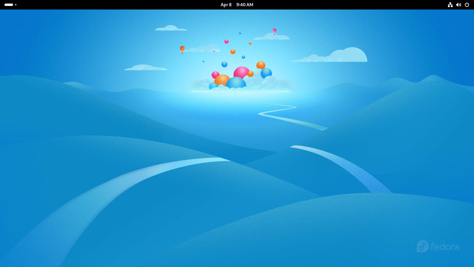 Fedora Desktop Overview.