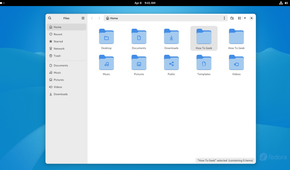 Fedora GNOME File Explorer.