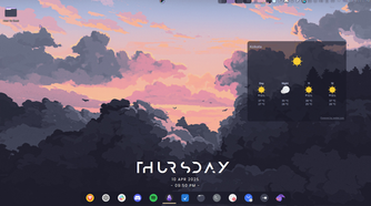 Garuda Mokka desktop overview.