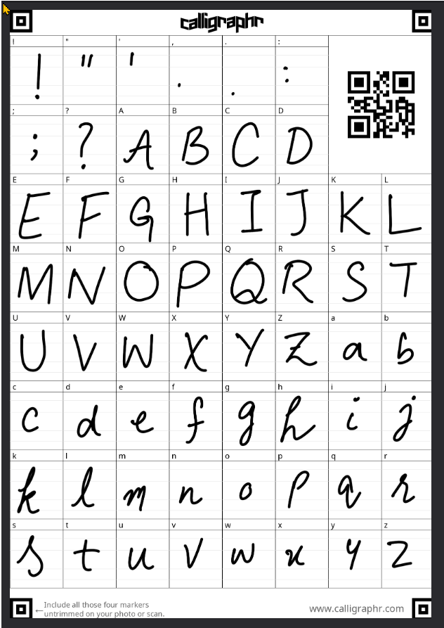 Handwriting Former How I Turned My Handwriting Into a Font (And How You Can Too)