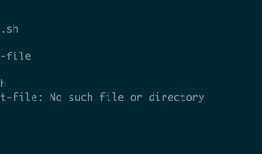 A shell script returning its last command's exit code.