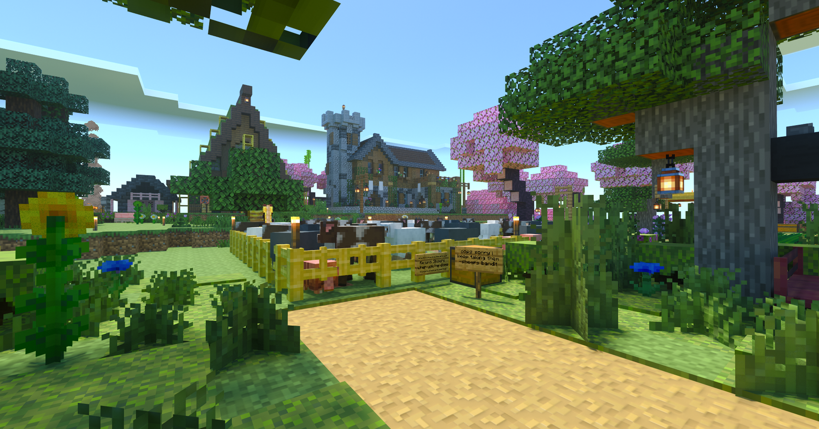 Uma captura de tela da Minecraft: Bedrock Edition. 