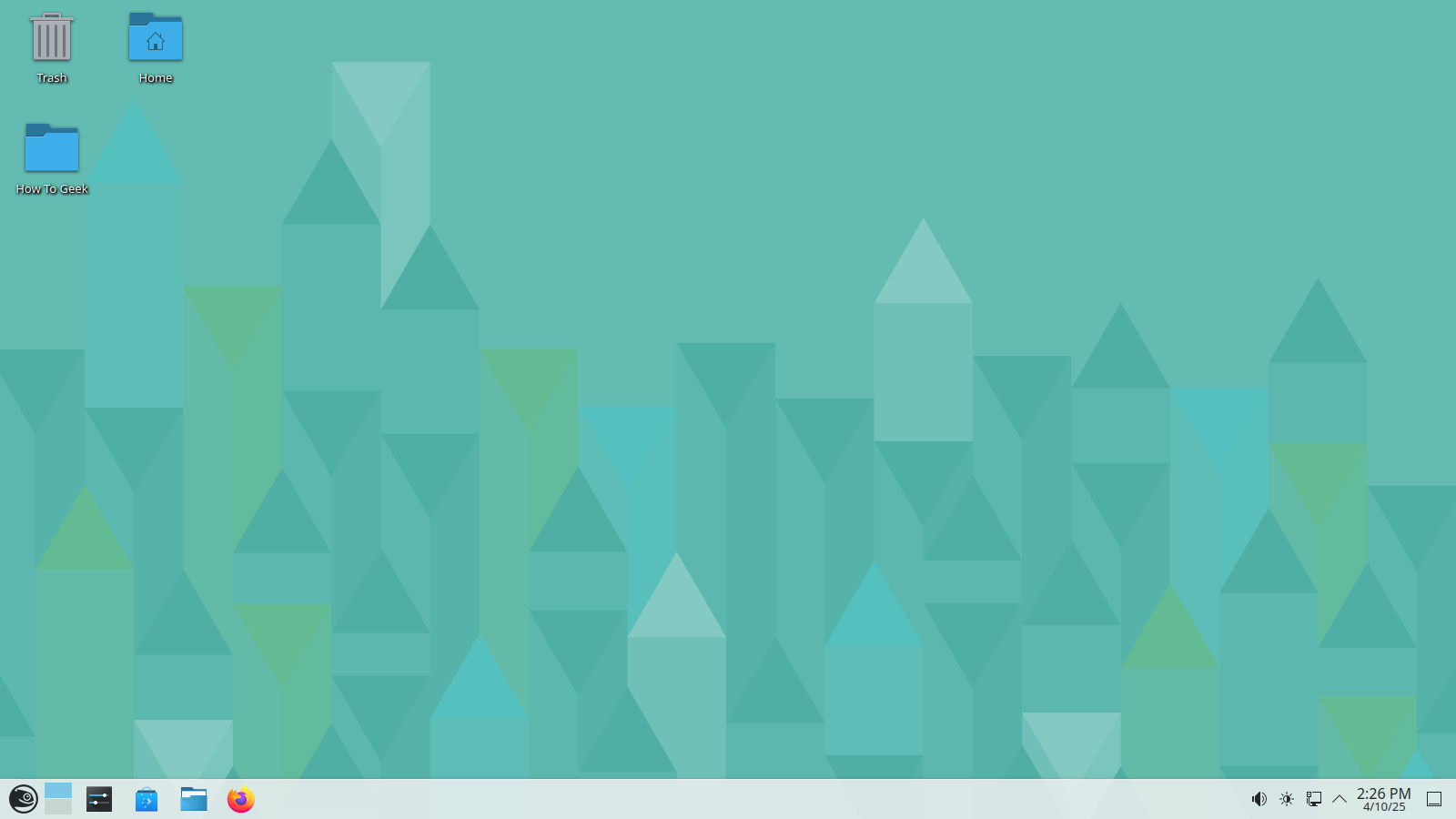 OpenSUSE Tumbleweed desktop overview.