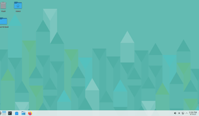 OpenSUSE Tumbleweed desktop overview.