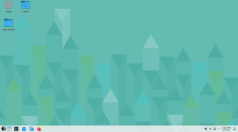 OpenSUSE Tumbleweed desktop overview.