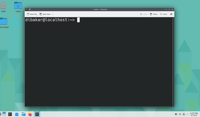OpenSUSE Tumbleweed terminal.