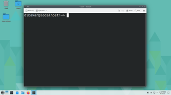 OpenSUSE Tumbleweed terminal.