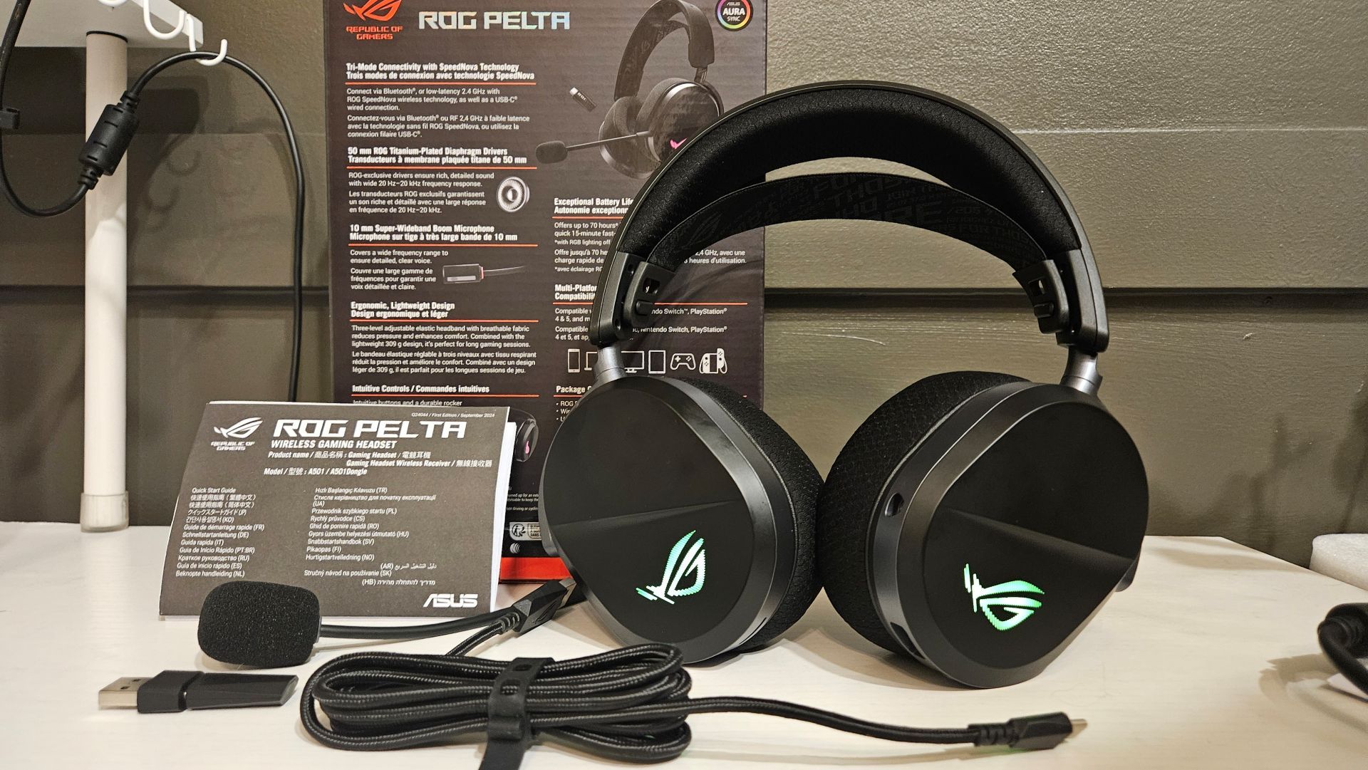 ASUS ROG Pelta 箱なし 動作確認済み レシーバー付 ROG Pelta | USB