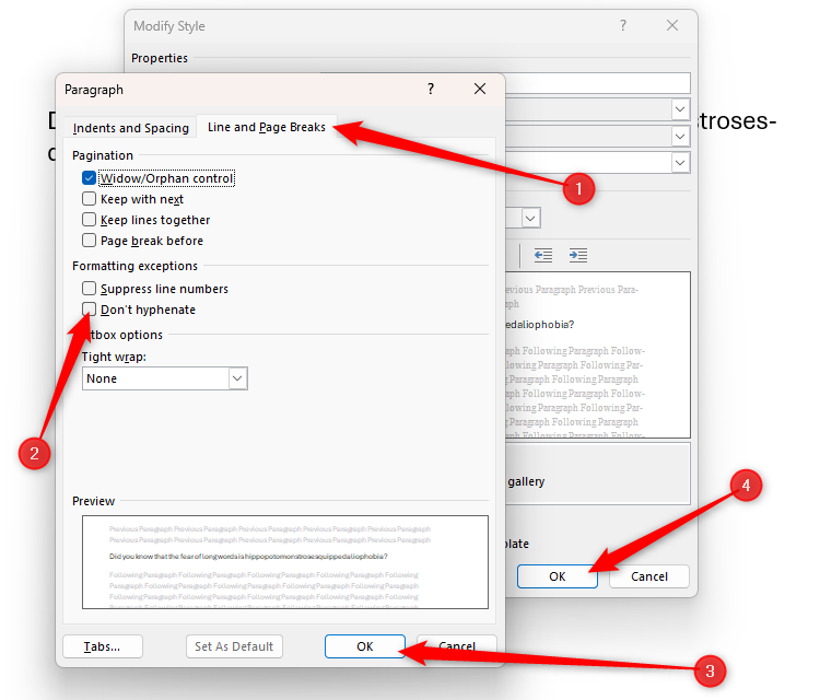 How to Control Hyphens in Microsoft Word
