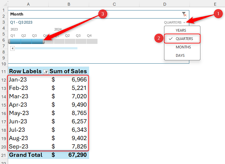 How to Create a Timeline Filter in Excel