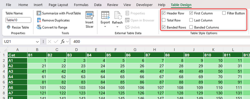 Table View Excel How to Make Your Excel Spreadsheet Accessible to All